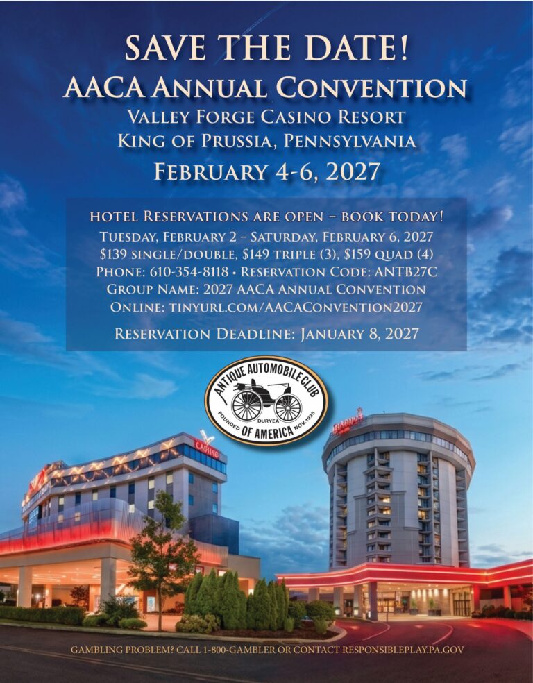 Valley Forge Casino Stardust - Annual Convention Save the Date with hotel information